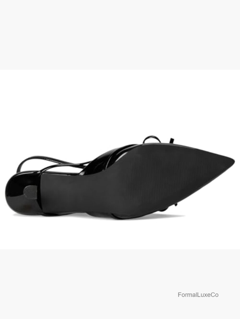 Kitten Heel Slingback Pumps - Formal Evening Party Shoes - Picture 3 of 7